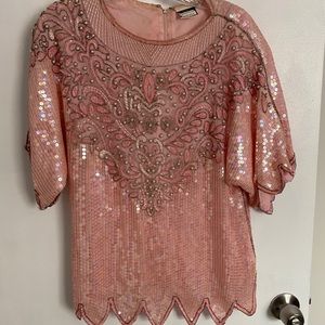 Vintage Pink sequin top